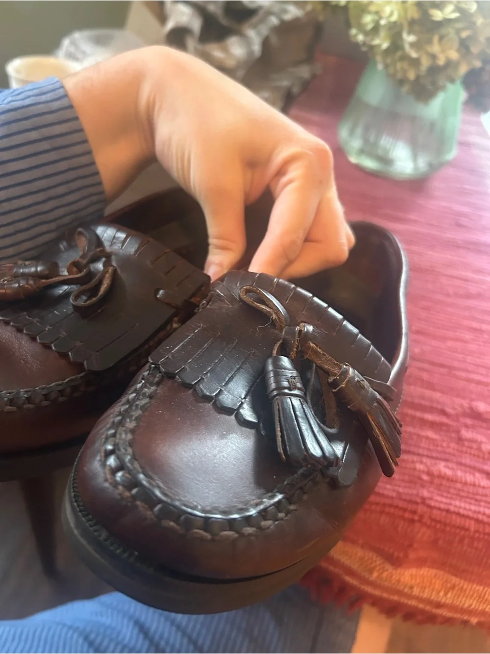 Johnston & Murphy polished leather